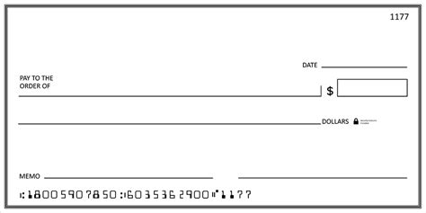 big check for presentation template.